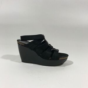 Donald J Pliner Mesh/Elastic Patent Platform Wedge